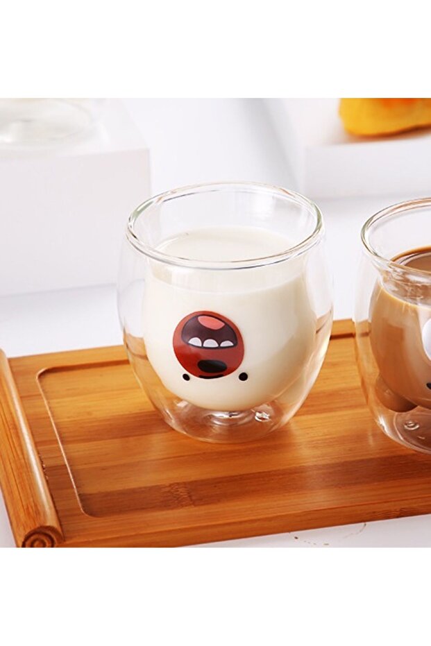 Polar Bear Glass Cup, 9X8