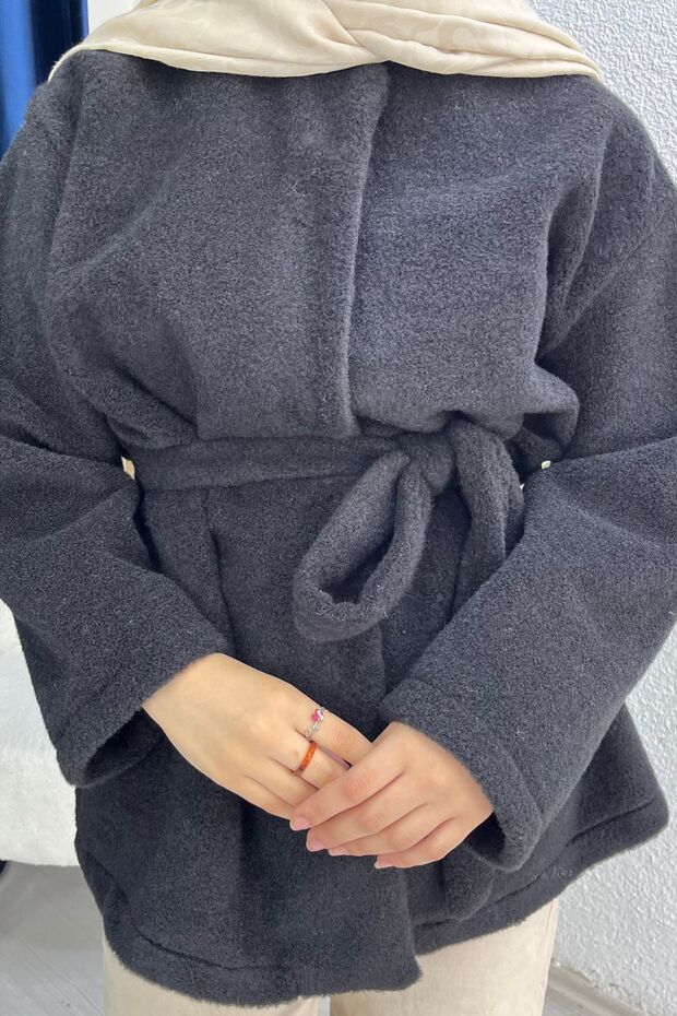 Belted Plush Jacket - 5