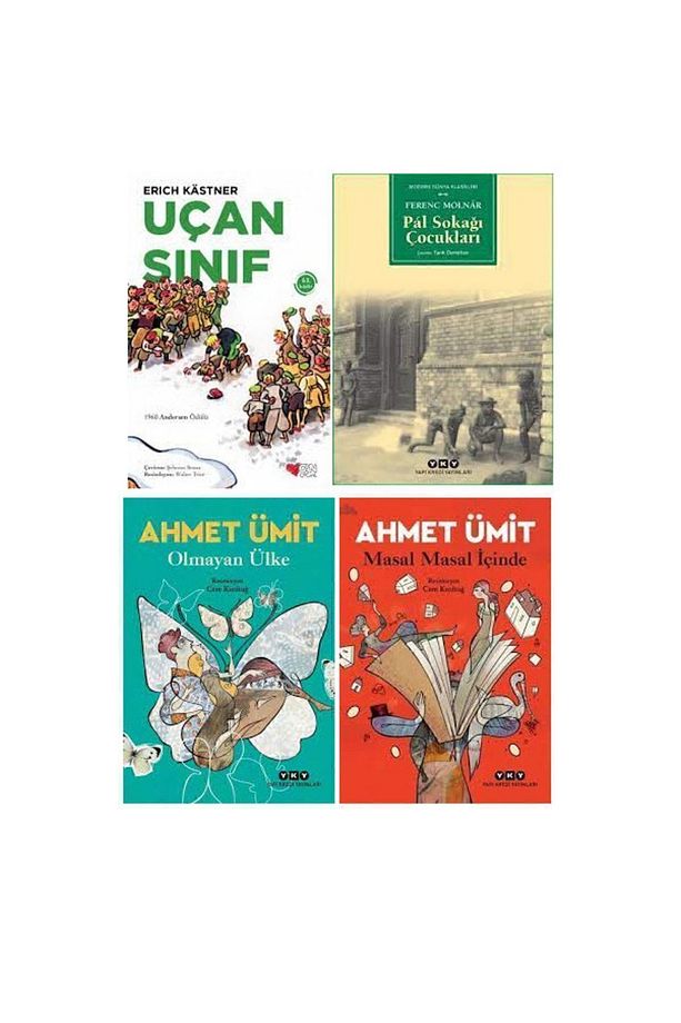 Uçan Sınıf+pal Sokağı Çocukları+olmayan Ülke+ Masal Masal Içinde 4 Kitap Set - 1