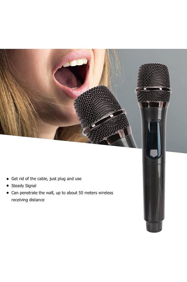 Profesyonel Kablosuz Wn03 Amfi Hoparlör Için Mikrofon Karaoke Mikrofonu Sahne Performansı Partiler - 6