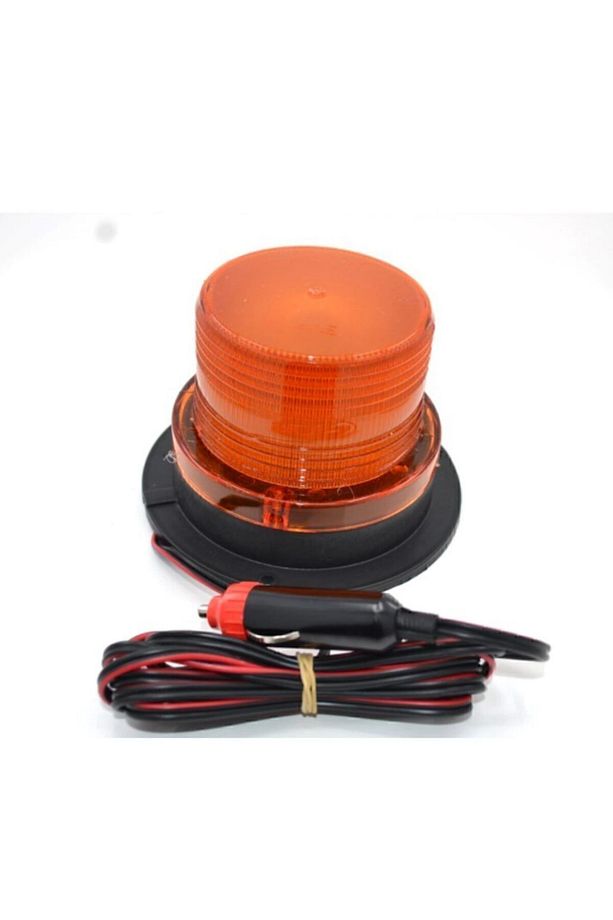 12v/24v Sarı Ledli Çakmak Fişli Mıknatıslı Tepe Lambası - 1