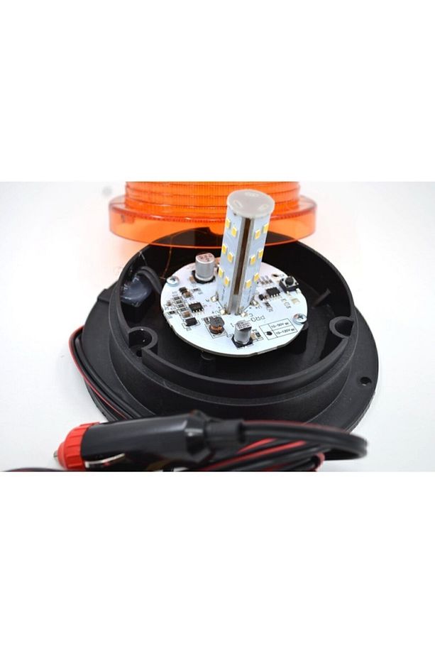 12v/24v Sarı Ledli Çakmak Fişli Mıknatıslı Tepe Lambası - 5