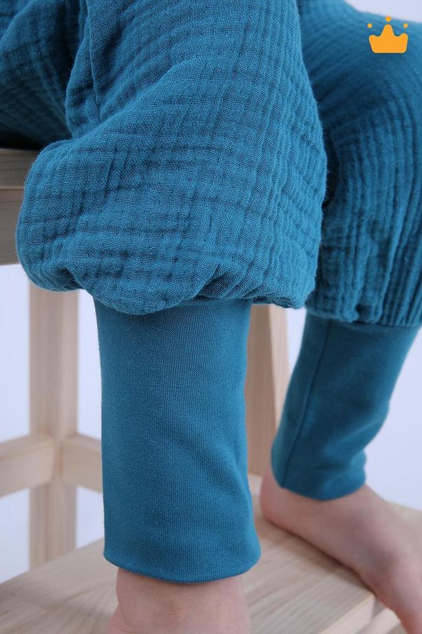 2-8 Yaş 1 Tog 4 Katlı Müslin Çocuk Uyku Tulumu Unisex Uzun Kollu Uyku Tulumu - 6