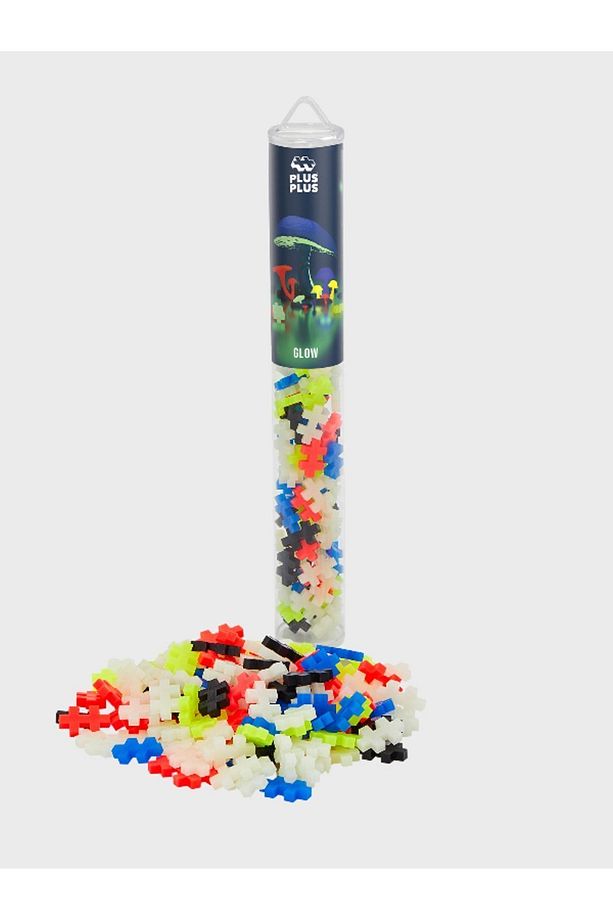 Plus - Plus Minecraft Temalı Silindir Kutuda Glow Lego Yapı Oyuncağı ( 100 Parça ) 4282 - 3