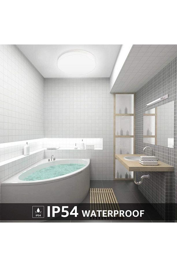 Banyo Yuvarlak Avize 25watt-30cm X 30cm Lüks Led Aydınlatma, Lüks Yuvarlak Banyo Avize - 3