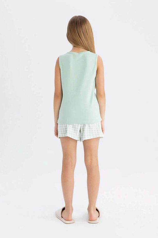 Kız Çocuk Kolsuz Şortlu Pijama Takımı C8498a824sm - 4