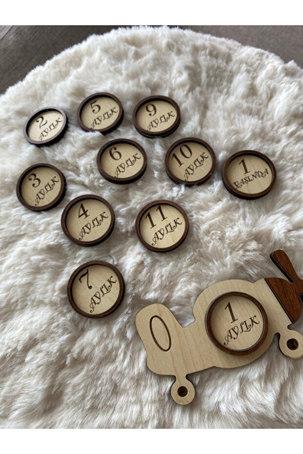 Ahşap ay kartı - 2