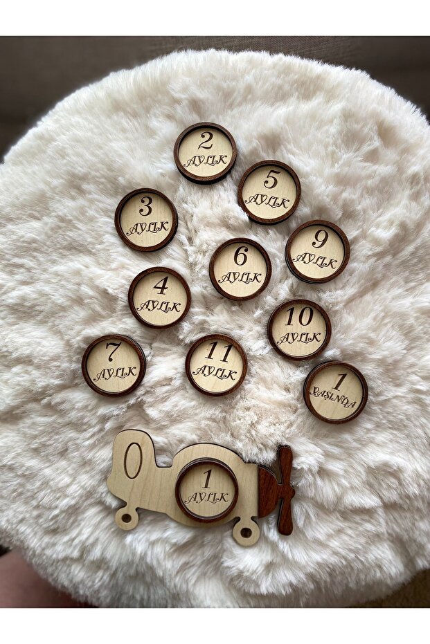 Ahşap ay kartı - 1