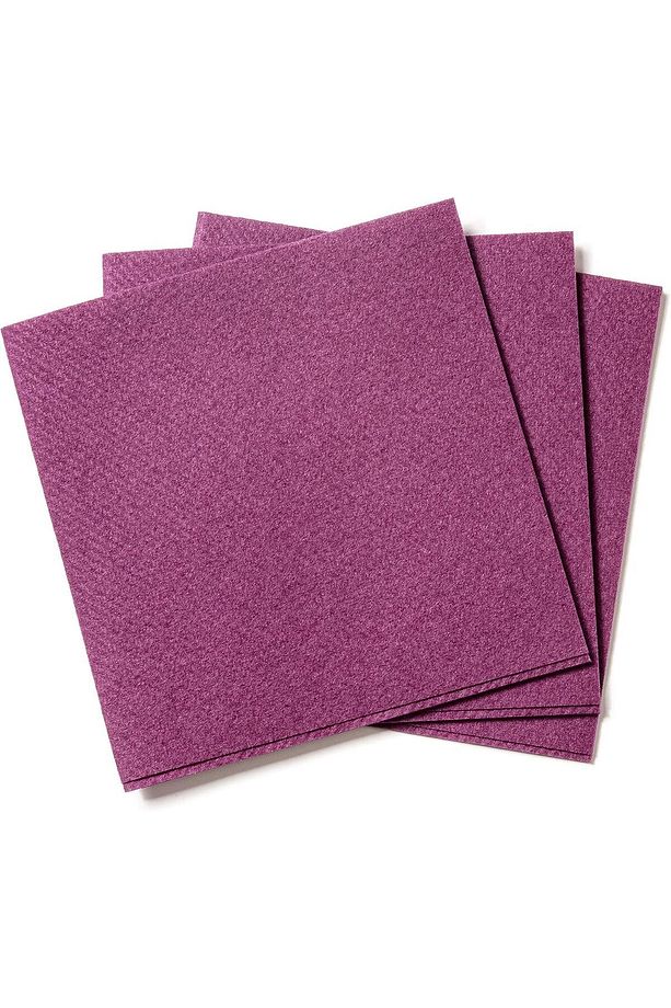 Mor Kumaş Dokulu Peçete 40x40 1/4 50 li Paket - 1