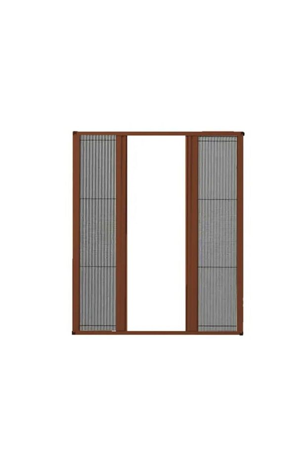 İstenilen ölçüde Akordiyon Double Pileli Plise Kapı  Sineklik Vizon max 210 x 210 - 1