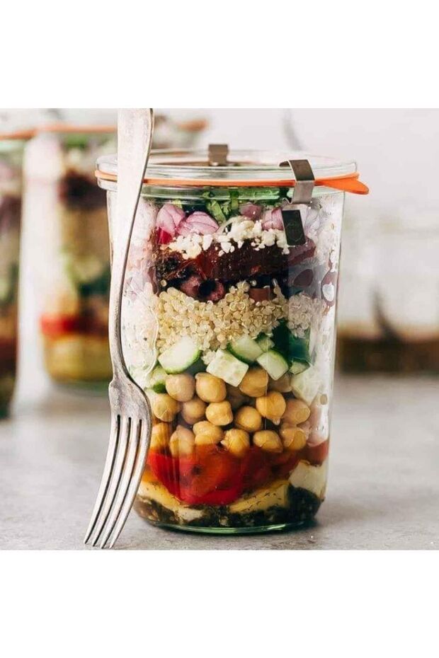 برطمان تخزين زجاجي سعة 850 مل