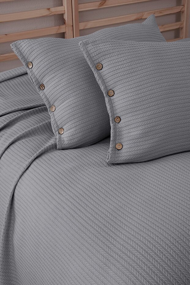 Double - Multi-Purpose Pique Bedspread and Pillowcase Set - 5