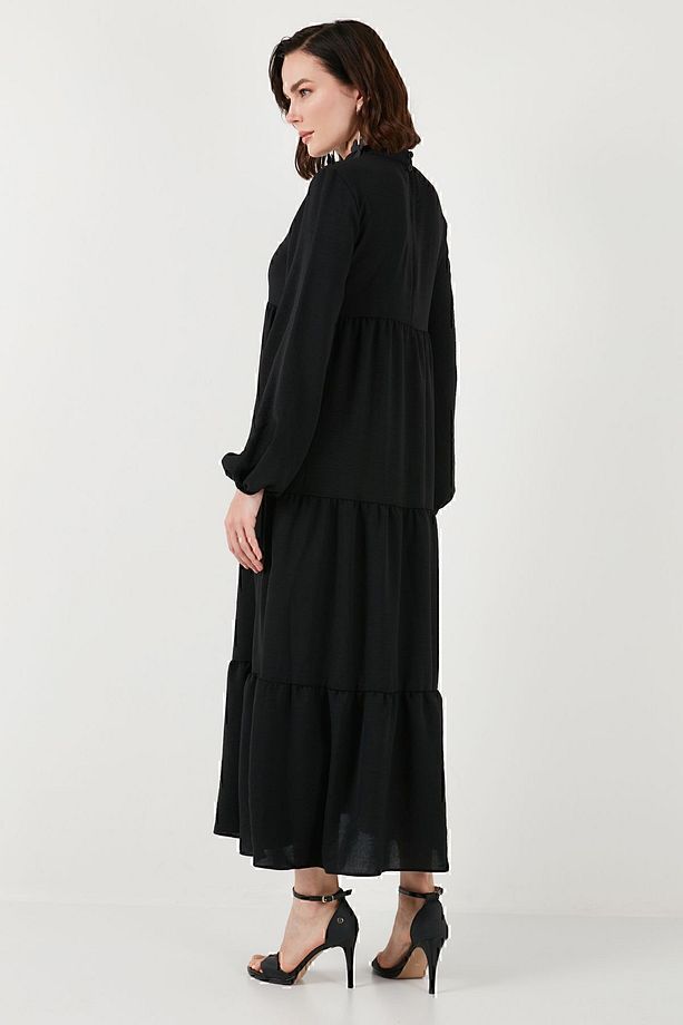 Modest Regular Fit Dik Yaka Uzun Elbise  ELBİSE 611EL545 - 8