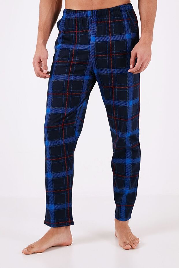 Ekoseli Pamuklu Regular Fit Kısa Kollu Pijama Takımı Erkek PİJAMA TAKIMI 6572006 - 4