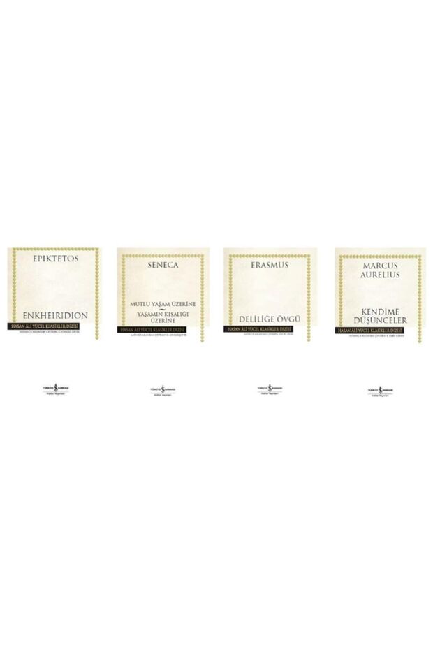 Enkheiridion / Mutlu Yaşam Üzerine / Deliliğe Övgü / Kendime Düşünceler (4 Book Sets)