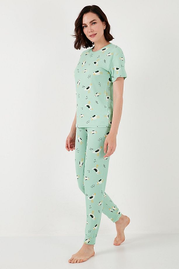 Regular Fit Kısa Kollu Pijama Takımı  PİJAMA TAKIMI 65740104 - 3