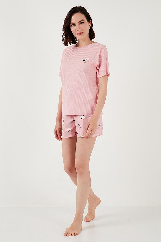 Regular Fit Kısa Kollu Şortlu Pijama Takımı  PİJAMA TAKIMI 65740103 - 3