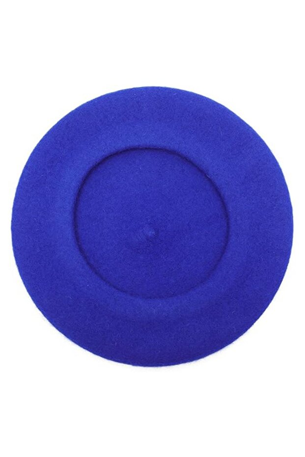 Fransız Ressam Keçe Bere Saks Mavi - 2