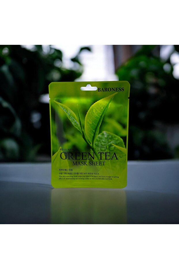 Green Tea Mask Sheet Green Tea Paper Mask (5 Pcs)