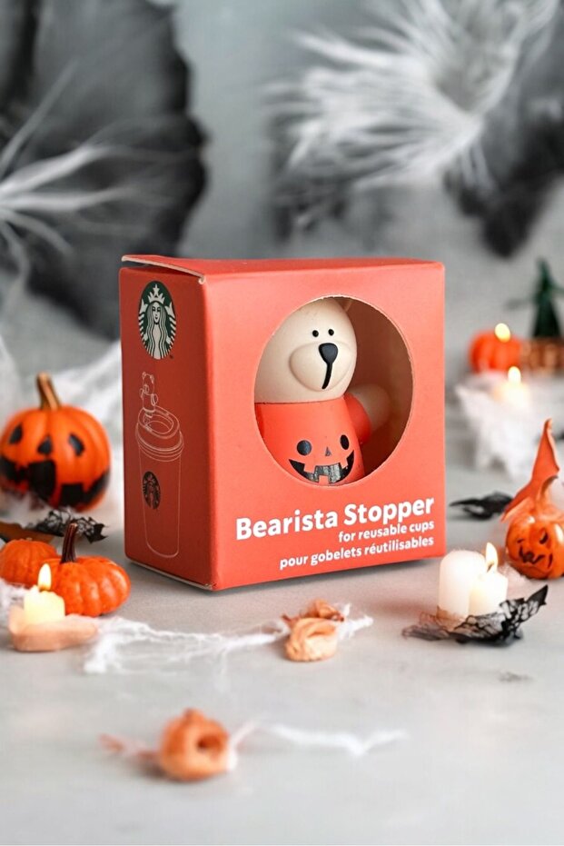 ® سدادة أكواب Bearista Halloween قابلة لإعادة الاستخدام