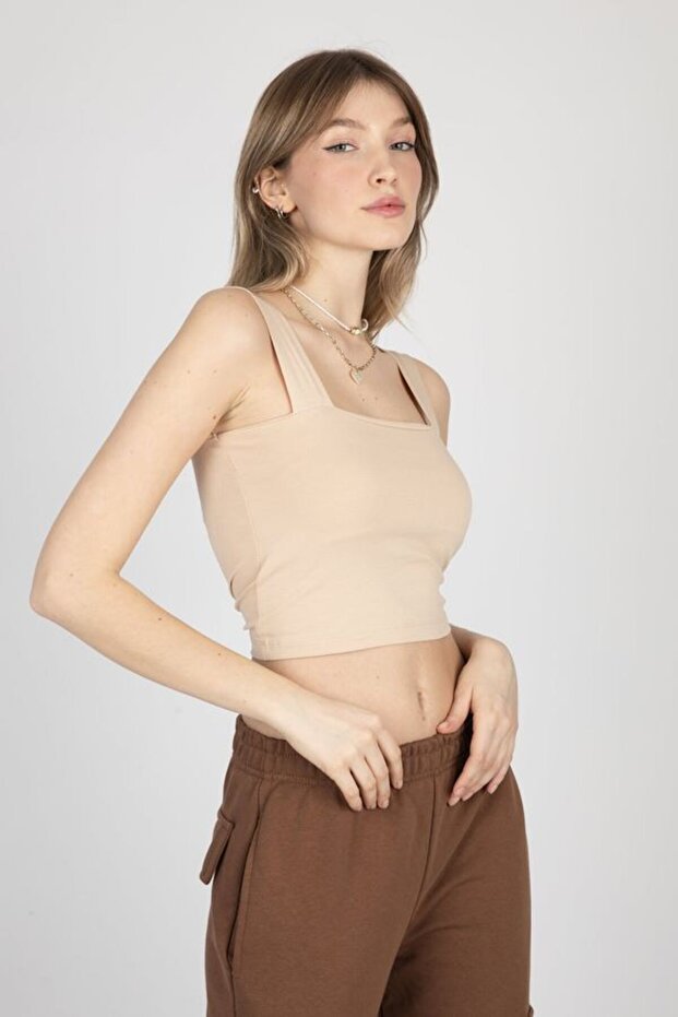 Kare Yaka Basic Crop Top - 3