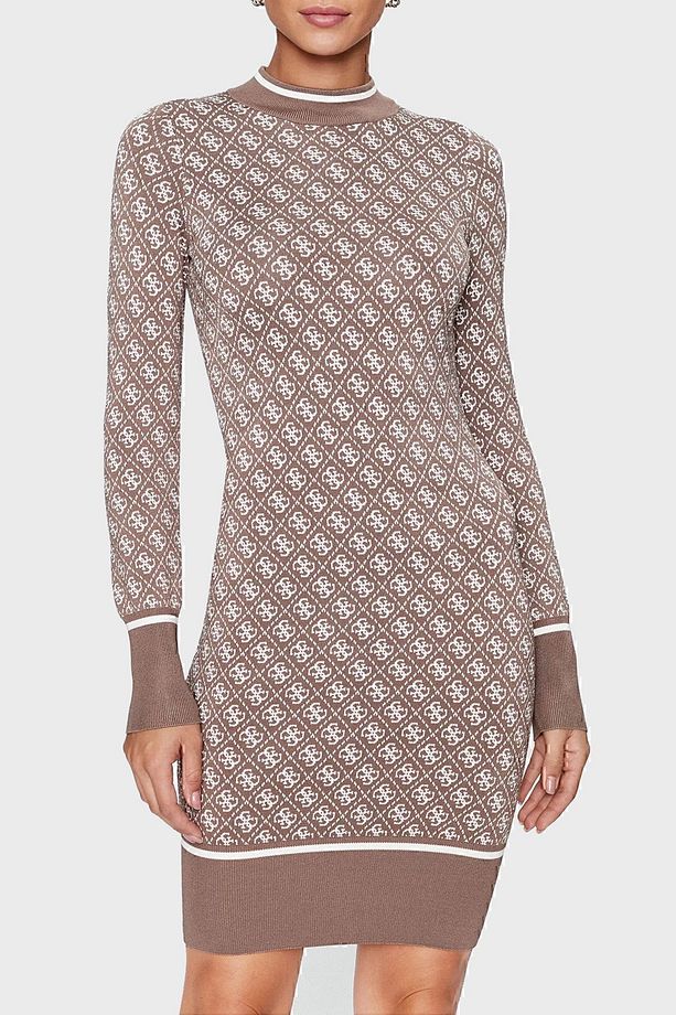 Ls Lise Logolu Bodycon Mini Triko Elbise ELBİSE W3BK0DZ37K0 F1MY - 1
