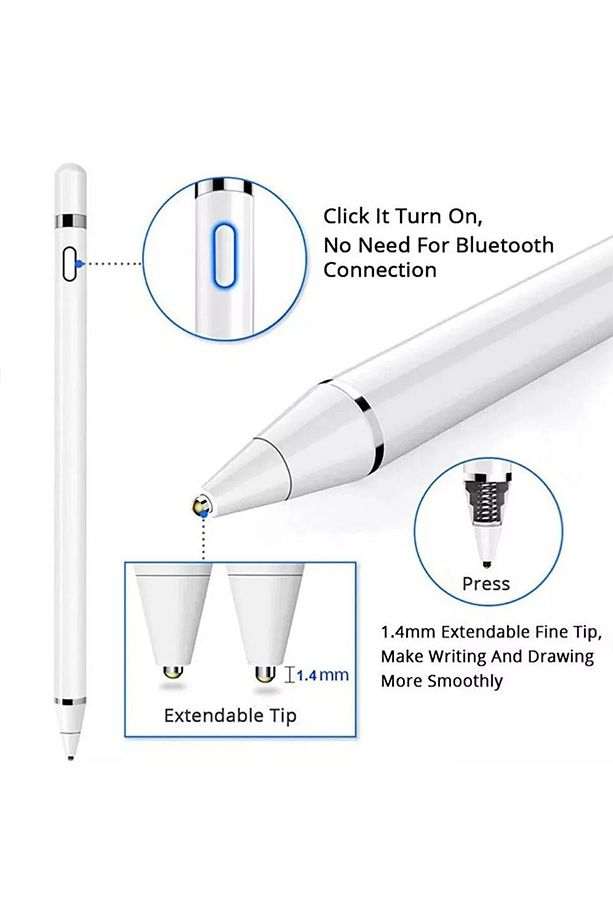 Samsung Galaxy Tab A9 Plus 11 inç SM-X210 Uyumlu Dokunmatik Çizim ve Tasarım İçin Active Stylus Pen - 6