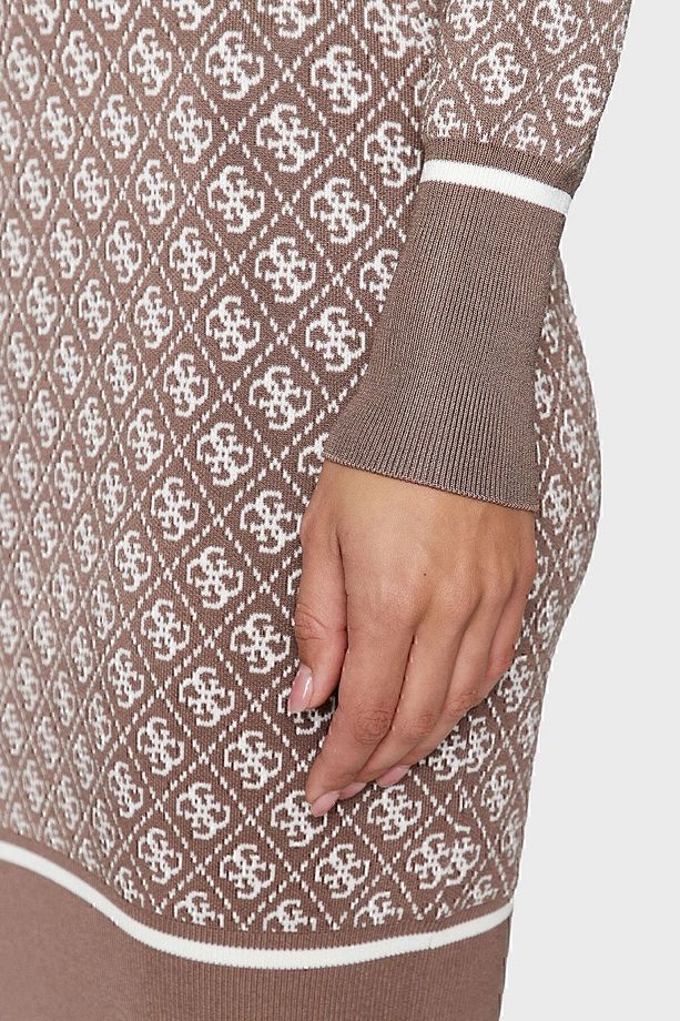 Ls Lise Logolu Bodycon Mini Triko Elbise ELBİSE W3BK0DZ37K0 F1MY - 5