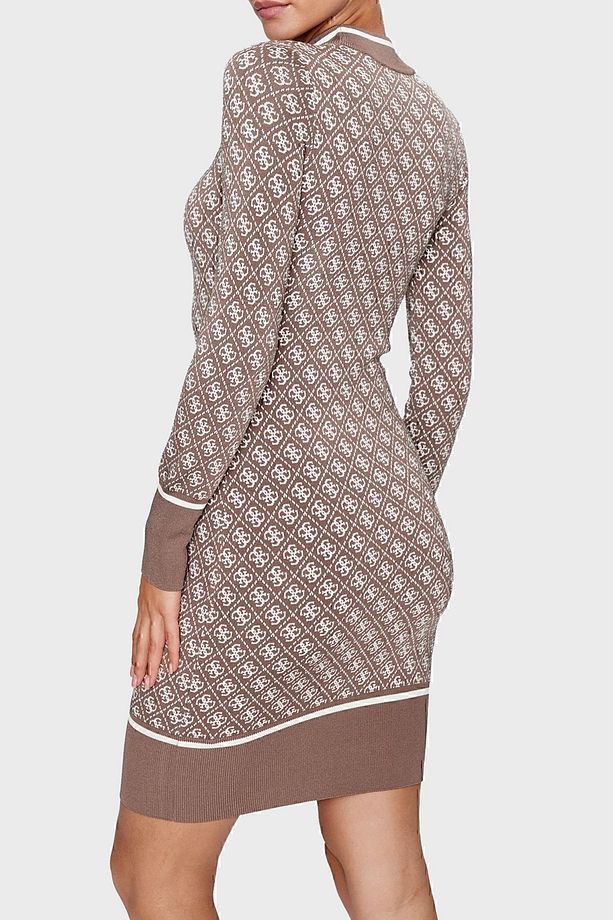 Ls Lise Logolu Bodycon Mini Triko Elbise ELBİSE W3BK0DZ37K0 F1MY - 2