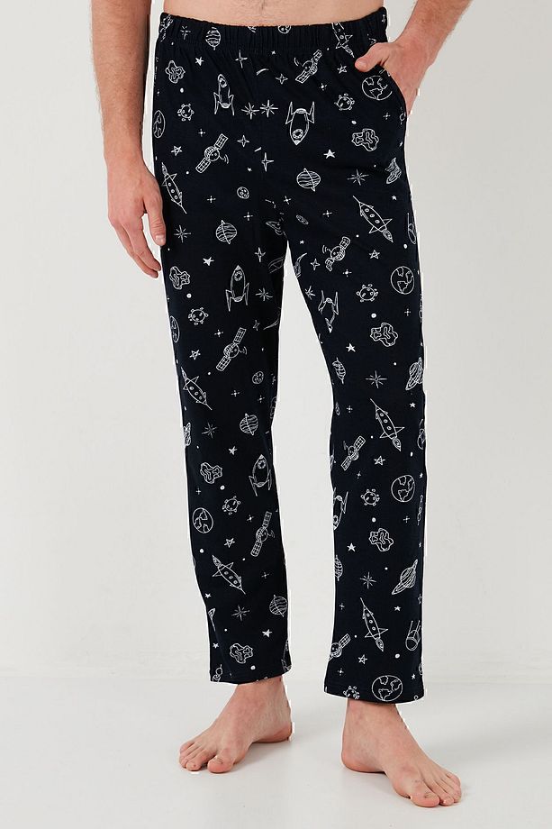 Pamuklu Regular Fit Kısa Kollu Pijama Takımı Erkek PİJAMA TAKIMI 6572011 - 6