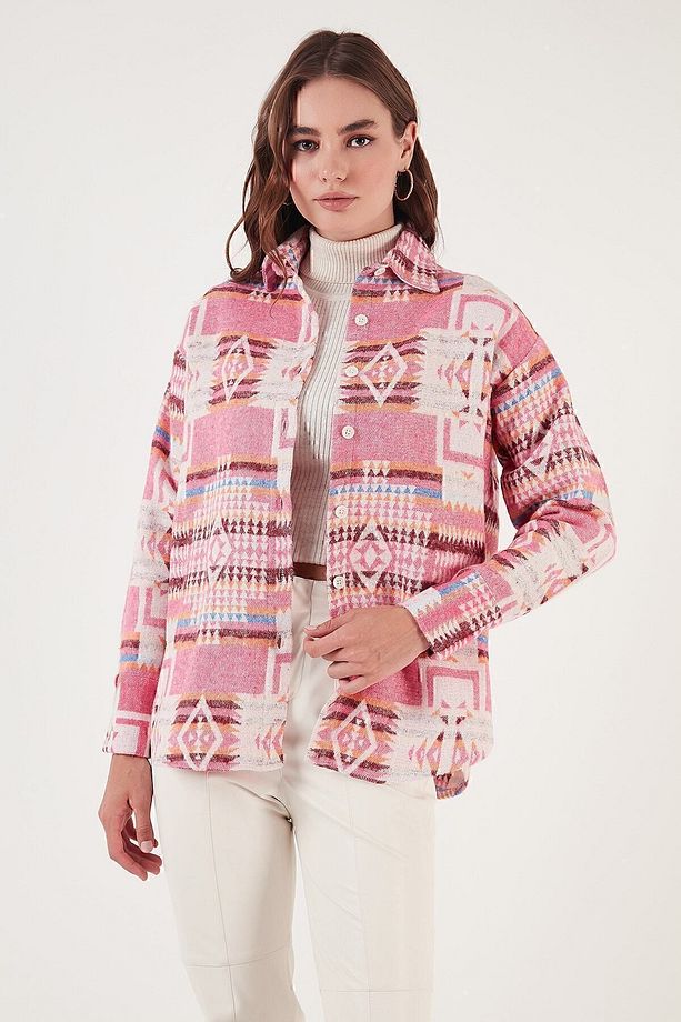 Desenli Pamuklu Regular Fit Oduncu Gömlek GÖMLEK CF24W167000 - 6