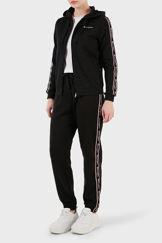 Logo Stripe Regular Fit Waist Tie Pocket Sports Pants TROUSERS 117294 NBK KK0