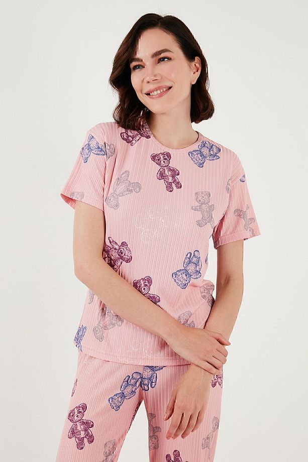 Regular Fit Kısa Kollu Pijama Takımı  PİJAMA TAKIMI 65740104 - 5