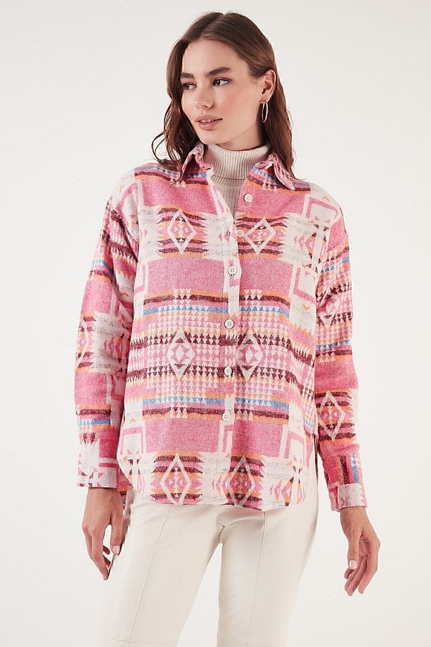 Desenli Pamuklu Regular Fit Oduncu Gömlek GÖMLEK CF24W167000 - 2