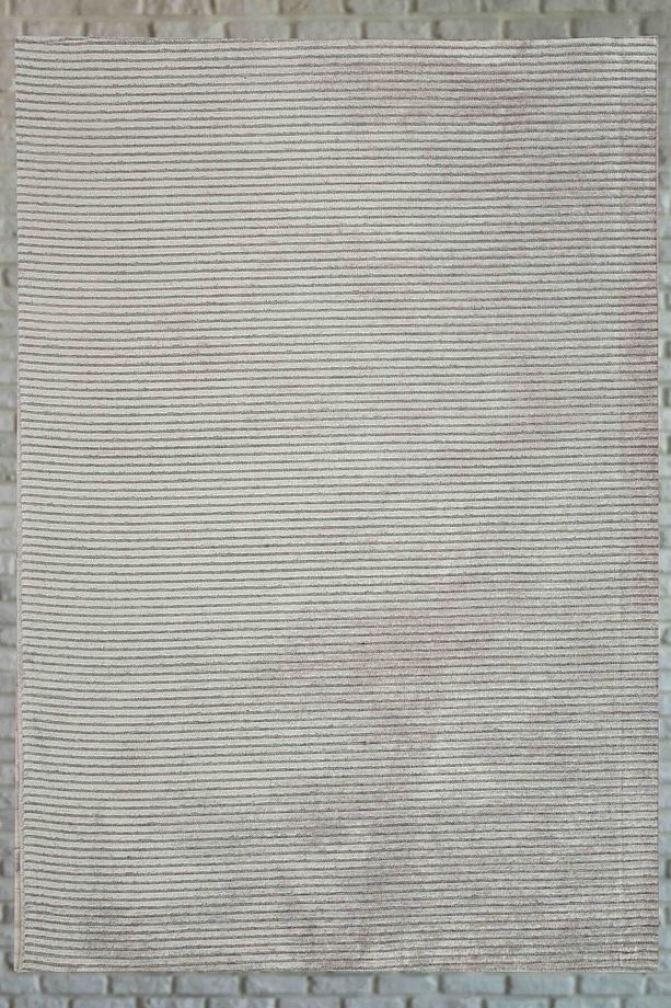 Opal Viskon Dokuma Halı Havlı Peluş Post Kaymaz Taban Yıkanabilir Gri Antre Halısı 1650 - 1