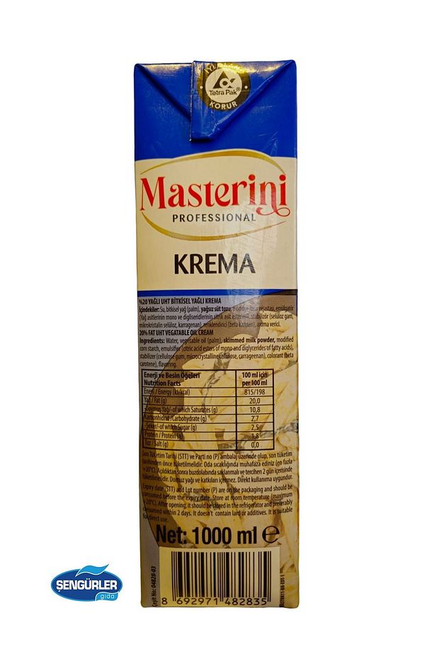 KREMA YEMEK VE SOSLARA ÖZEL 1 LT x 12 ADET - 3