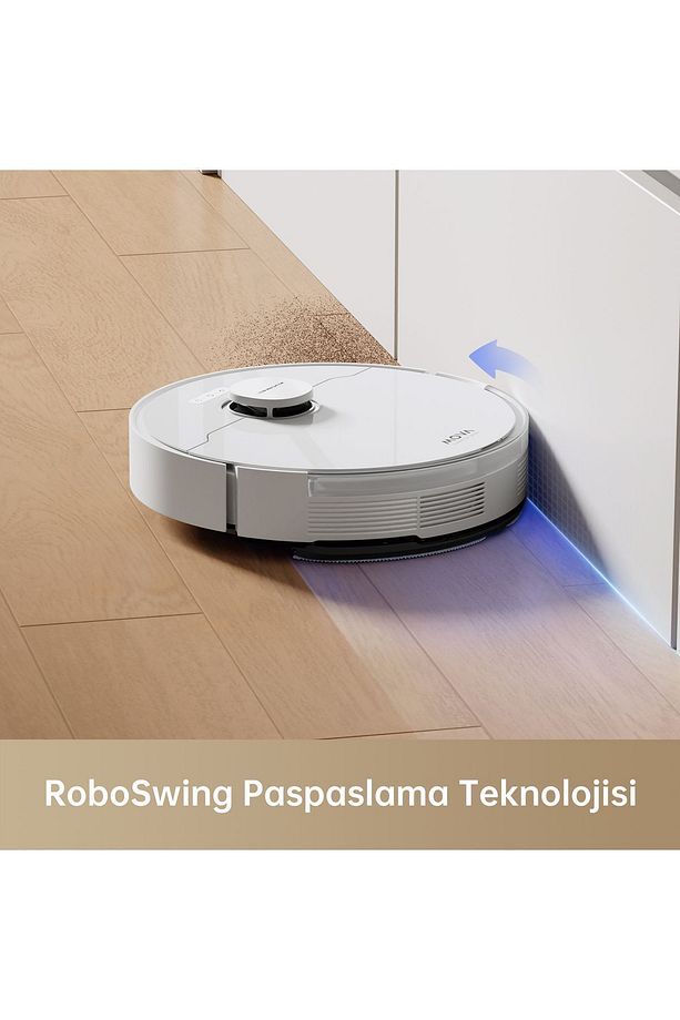 Mova S10 Plus Robot Süpürge, 7,000pa Vormax™ Emiş, Yükseltilebilir Tam Kauçuk Silindirik Fırça - 7