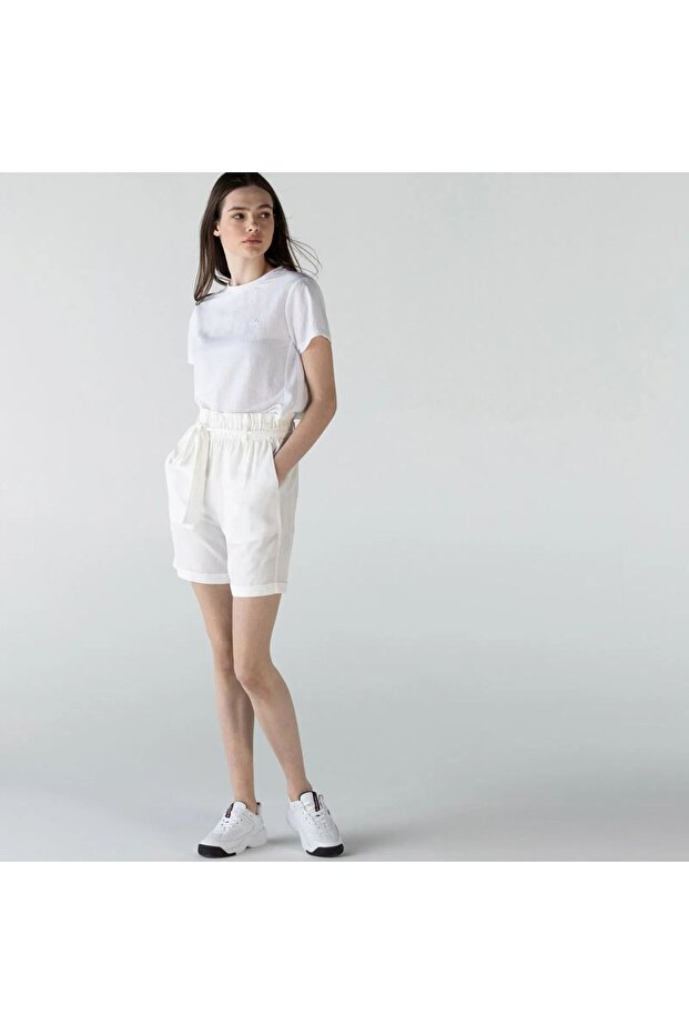 Kadın Krem Şort - 2