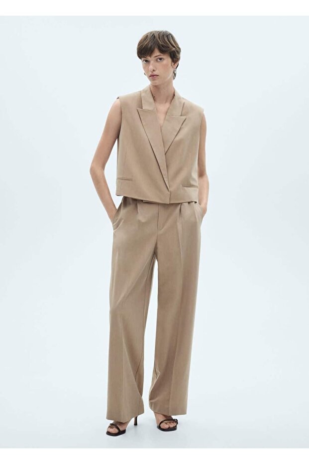 Beli elastik takım pantolon - 2