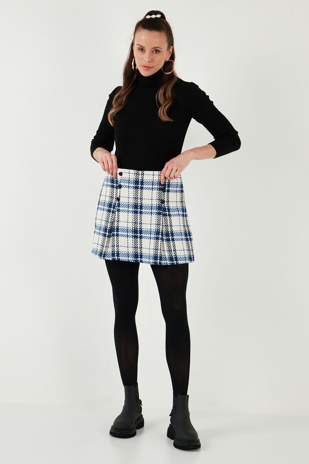 Regular Fit Kışlık Tüvit Mini Şort Etek Şort Etek 611et0020 - 1