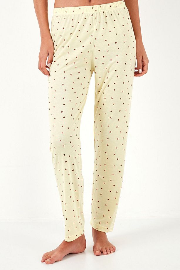 Regular Fit Bisiklet Yaka Kısa Kollu Pijama Takım  PİJAMA TAKIMI 6097310 - 7