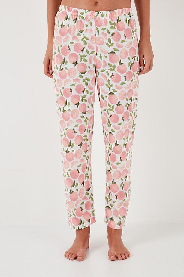 Regular Fit Bisiklet Yaka Kısa Kollu Pijama Takımı Pijama Takımı 65770105 - 6