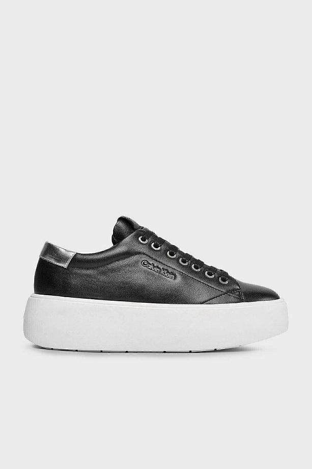 Kalın Tabanlı Deri Sneaker Ayakkabı HW0HW018610GN AYAKKABI HW0HW01861 0GN - 1