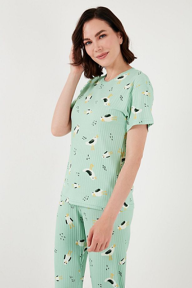 Regular Fit Kısa Kollu Pijama Takımı  PİJAMA TAKIMI 65740104 - 5
