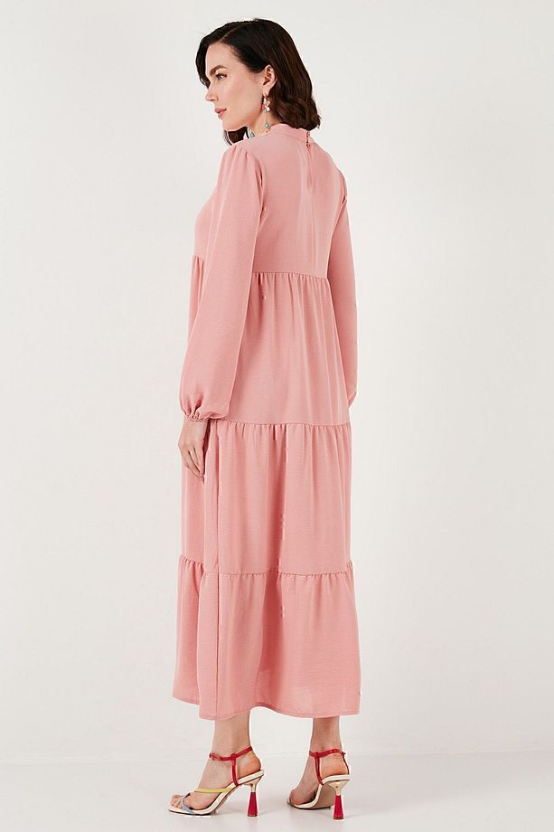 Modest Regular Fit Dik Yaka Uzun Elbise  ELBİSE 611EL545 - 8