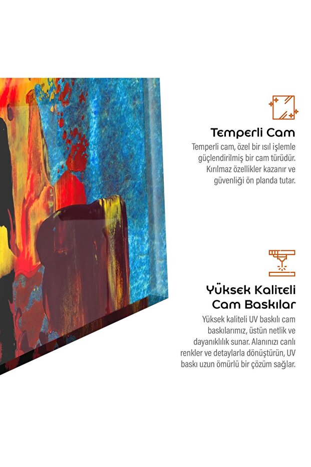 Eritme Kahve Kupa Cam Tablo - Kahve, Kahve Çekirdekleri, Cam Sanat, Cam Duvar Sanatı - 5