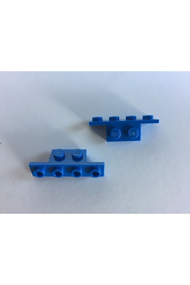 Moc Creator - 1X2 and 1X4 Size Blue Accessory Bracket, 4 Pieces Will Be Sent
