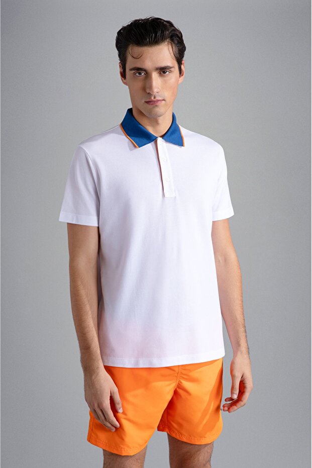 MEN'S KNITTED POLOSHIRT C.WCOTTON