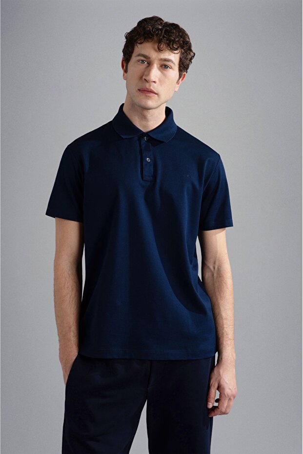 MEN'S KNITTED POLOSHIRT C.WCOTTON