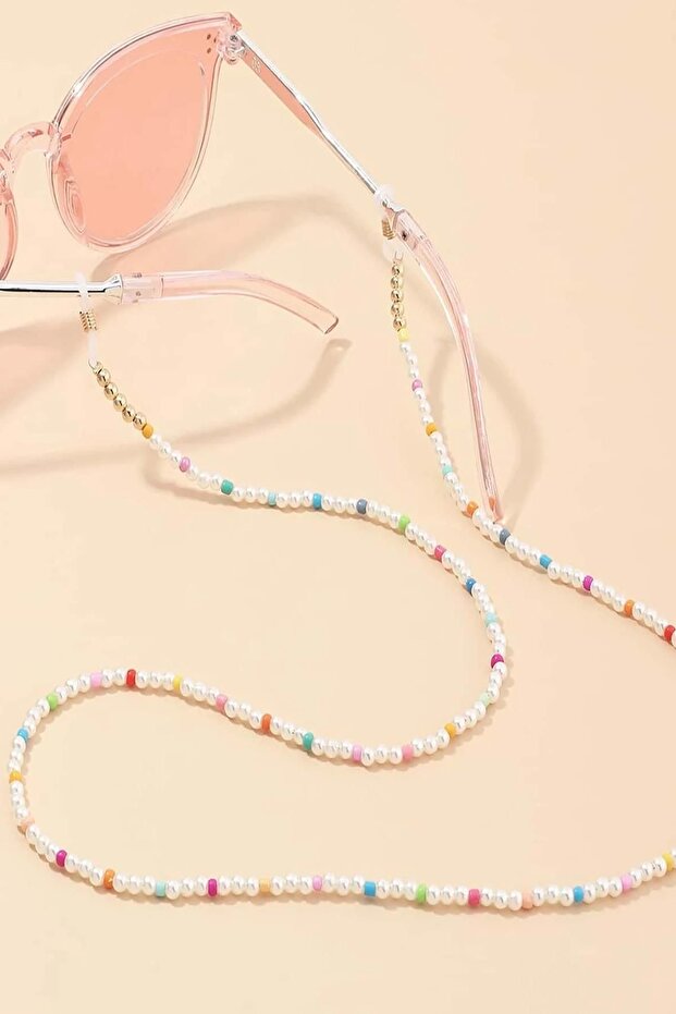 Pearl Bead Detailed Glasses String
